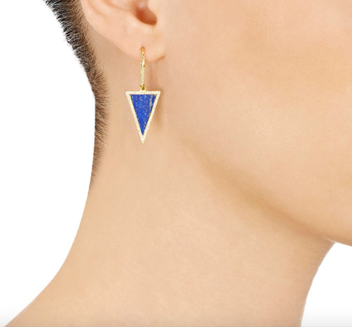 Jennifer Meyer Triangle-Drop Earrings 2