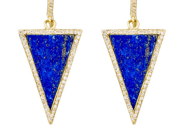 Jennifer Meyer Triangle-Drop Earrings