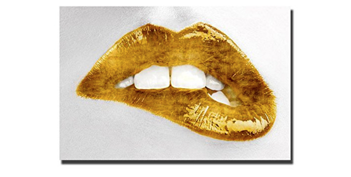 Luscious Gold Lips by Sarah McGuire