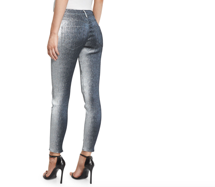 Monse Metallic Slim-Leg Jeans 2