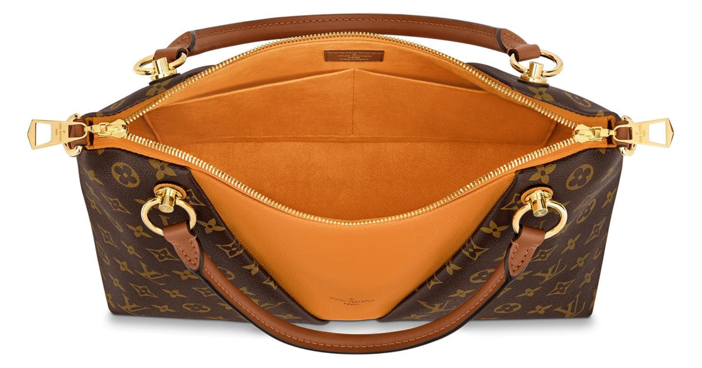 Louis Vuitton V Tote MM Monogram Safran Bag, Luxury, Bags