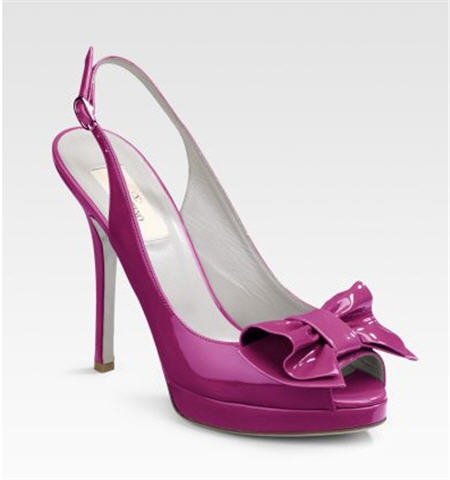 Shoe of the Day: Valentino Peep-Toe Platform Slingbacks - Exotic Excess