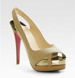 christian louboutin slingback platform