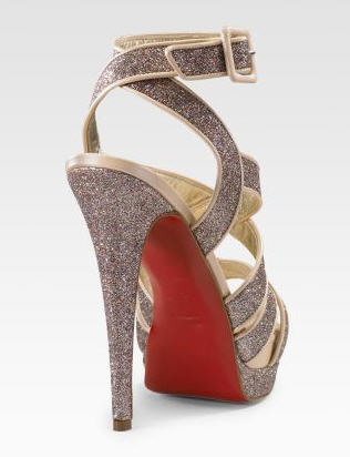 Shoe of the Day: Christian Louboutin Straratata Glitter Platform ...