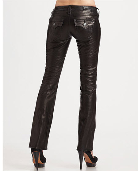 True Religion Billy Leather Pants - Exotic Excess