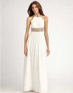aidan mattox cutout silk gown