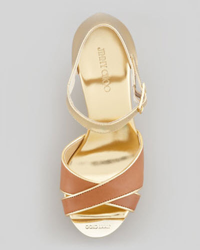 Shoe of the Day: Jimmy Choo Pape Mirrored Wedge Sandal - Exotic Excess