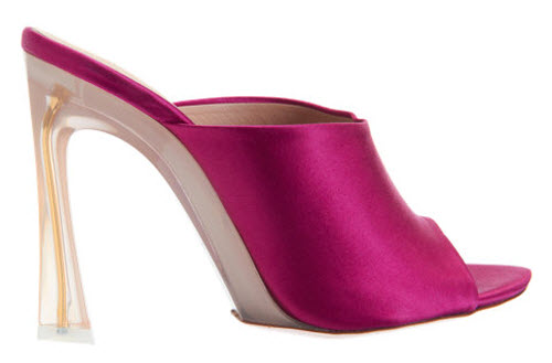 Shoe of the Day: Nina Ricci Satin Slide - Exotic Excess