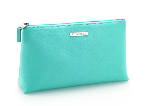 Tiffany Blue Leather Cosmetics Bag from Tiffany & Co. - Exotic Excess