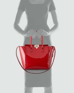 Valentino Punkouture Studded Patent Tote Bag - Exotic Excess