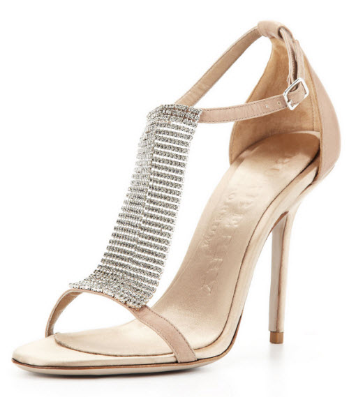 Shoe of the Day: Burberry Crystal & Satin Sandal - Exotic Excess