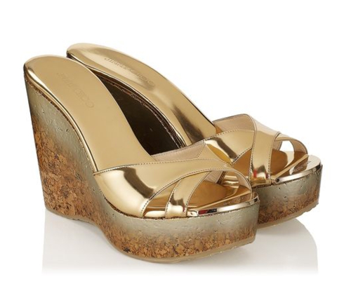 Shoe of the Day: Jimmy Choo Perfume Cork Wedge Sandal - Exotic Excess