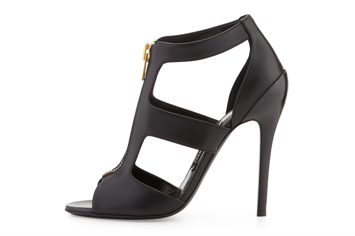 Shoe of the Day: Tom Ford Cutout Leather Zip-Front Bootie - Exotic Excess