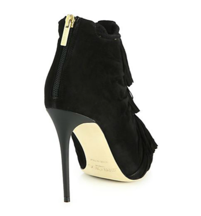 Shoe of the Day: Jimmy Choo Myra 100 Suede Tassel Booties - Exotic Excess