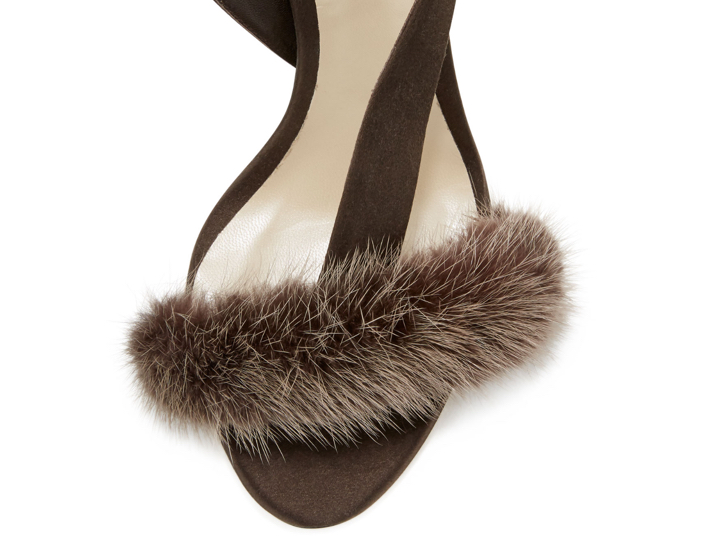 Shoe of the Day: Olgana Paris L'Amazone Mink Fur Sandal - Exotic Excess