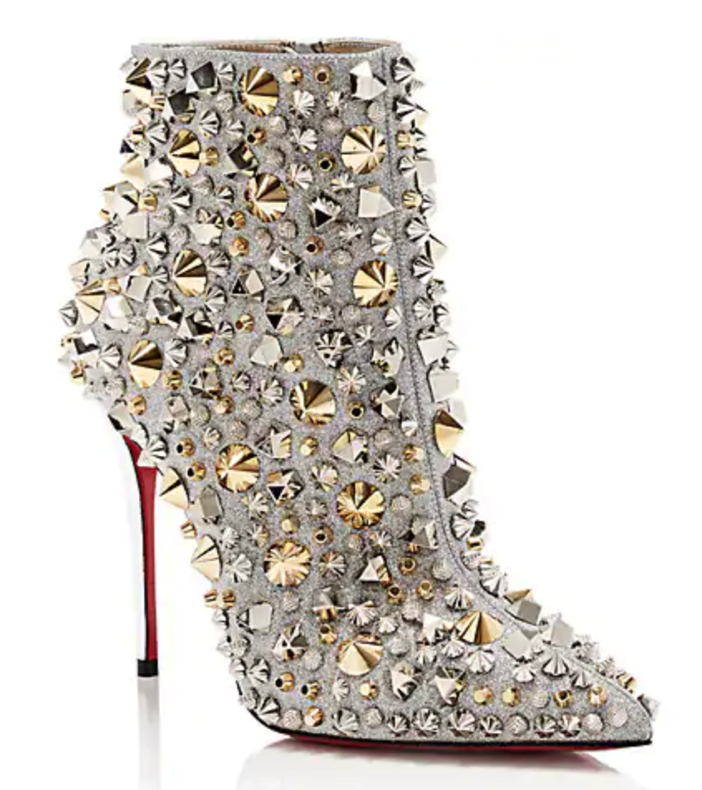 Shoe of the Day: Christian Louboutin So Full Kate Glitter Ankle Boots ...