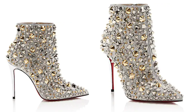 Shoe of the Day: Christian Louboutin So Full Kate Glitter Ankle Boots ...