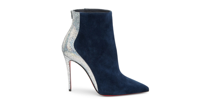 louboutin booties suede