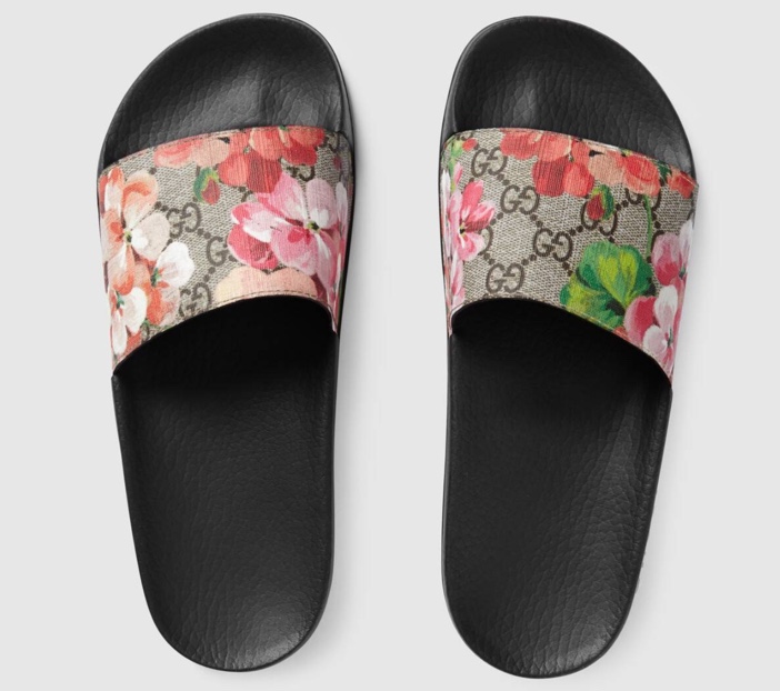 Shoe of the Day: Gucci GG Blooms Supreme Slide Sandal - Exotic Excess