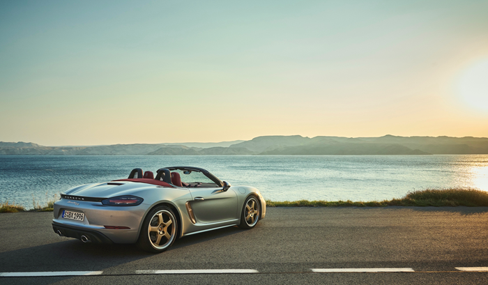 Porsche Boxster 25 Year at Sunset